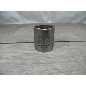 CRAFTSMAN 28mm 12-Point Socket Made in USA 40925 Hand Tool 1/2" drive